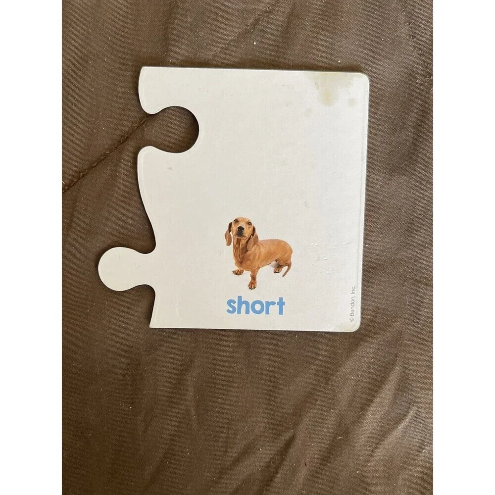 Opposite Learning Preschool Puzzle Pairs 14 Double Sided Puzzles Learning Cards